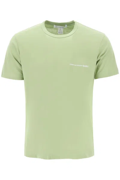 Comme Des Garçons Shirt Logo Print T-shirt In Green