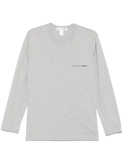Comme Des Garçons Shirt Logo-print T-shirt In Grey