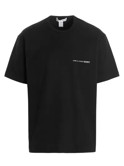 Comme Des Garçons Shirt Logo T-shirt In Black