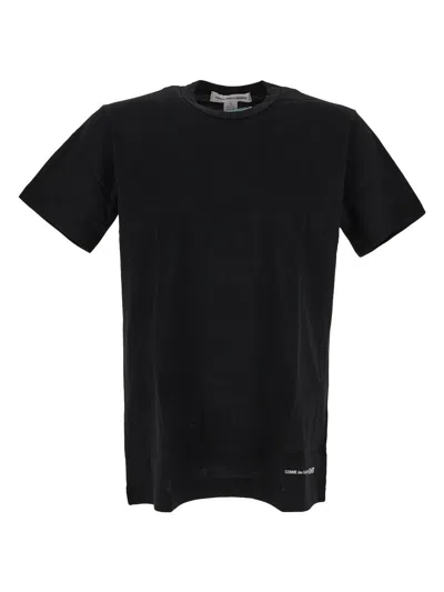 Comme Des Garçons Shirt Logo T-shirt In Black