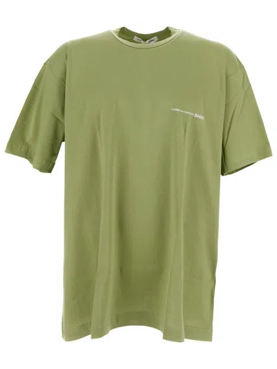 Comme Des Garçons Shirt Logo T-shirt In Green