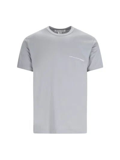 Comme Des Garçons Shirt Logo T-shirt In Grigio
