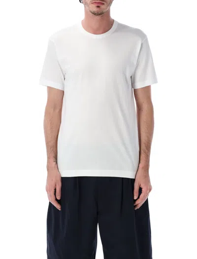 Comme Des Garçons Shirt Logo Tee In White