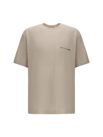 Comme Des Garçons Shirt Logoed T-shirt In Beige