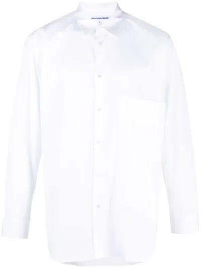 Comme Des Garçons Shirt Long-sleeve Cotton Shirt In White