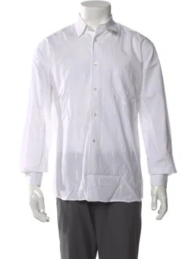 Pre-owned Comme Des Garçons Shirt Long Sleeve Dress Shirt In White