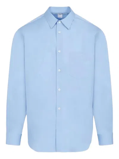 Comme Des Garçons Shirt Long-sleeve Shirt In Blue