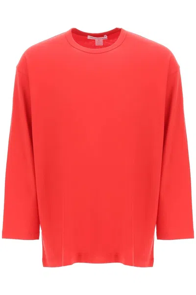 Comme Des Garçons Shirt Long Sleeve T-shirt In Pink