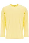 Comme Des Garçons Shirt Logo-print Long-sleeved T-shirt In Yellow (yellow)