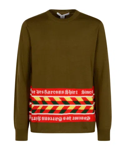 COMME DES GARÇONS COMME DES GARCONS SHIRT LONG-SLEEVED CREWNECK JUMPER