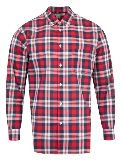 Comme Des Garçons Shirt Long-sleeved Shirt In Red
