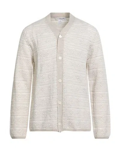 Comme Des Garçons Shirt Man Cardigan Beige Size L Wool In Neutral