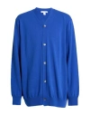 Comme Des Garçons Shirt Man Cardigan Blue Size L Wool