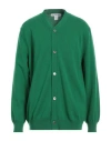 Comme Des Garçons Shirt Man Cardigan Green Size M Wool In Green