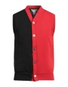Comme Des Garçons Shirt Man Cardigan Red Size M Polyester In Multi