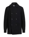 Comme Des Garçons Shirt Man Coat Midnight Blue Size Xl Wool, Nylon