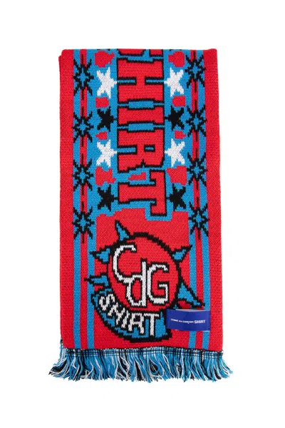 Comme Des Garçons Shirt Man Red Scarves