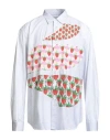 Comme Des Garçons Shirt Man Shirt Blue Size L Cotton In White