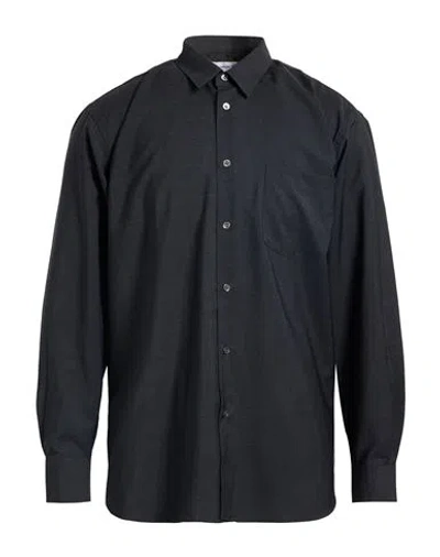 Comme Des Garçons Shirt Man Shirt Charcoal Size L Wool In Gray