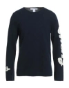 Comme Des Garçons Shirt Man Sweater Midnight Blue Size L Wool