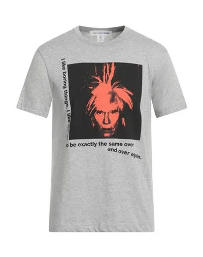 Comme Des Garçons Shirt Man T-shirt Light Grey Size M Cotton