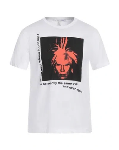Comme Des Garçons Shirt Printed T-shirt T-shirt In White