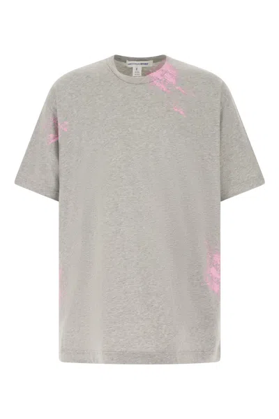 Comme Des Garçons Shirt Melange Grey Cotton Oversize T-shirt In 1