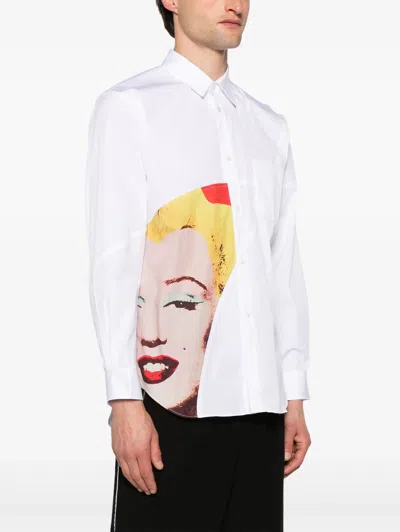 Comme Des Garçons Shirt Comme Des Garcons Shirt Men Marilyn Monroe Graphic Shirt In White Print