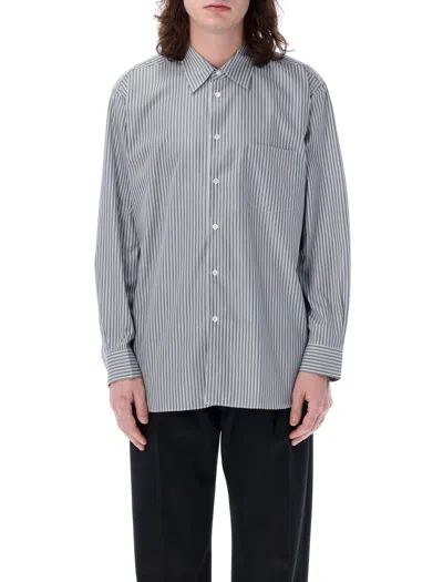 Comme Des Garçons Shirt Men's Striped Shirt In Gray