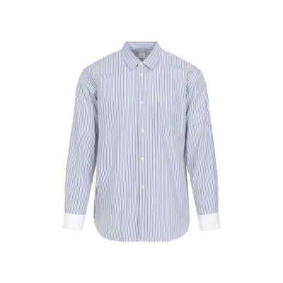 Comme Des Garçons Shirt Men's White Shirt For Ss24 In Blue