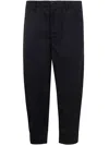 Comme Des Garçons Shirt Navy Layered Trousers In Black