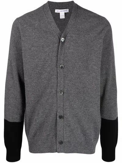 Comme Des Garçons Shirt Mens Cardigan Knit In Gray