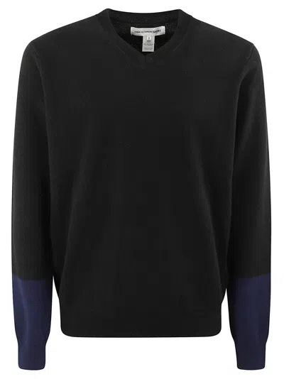 Comme Des Garçons Shirt Mens Pullover Knit In Black