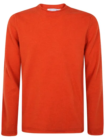 Comme Des Garçons Shirt Mens Shirt Knitted In Orange