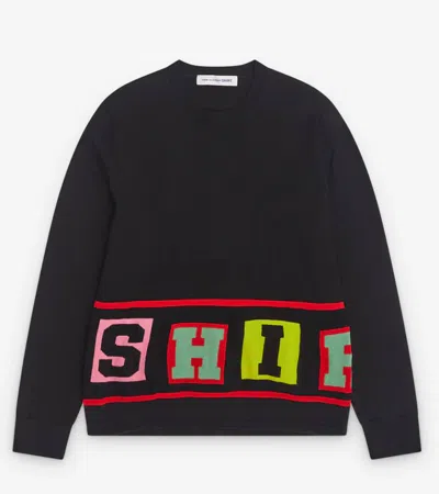 Comme Des Garçons Shirt Mens Shirt Knitted In Black