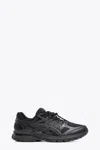 COMME DES GARÇONS SHIRT MENS SNEAKERS X ASICS ASICS COLLABORATION BLACK MESH AND LEATHER RUNNING SNEAKER