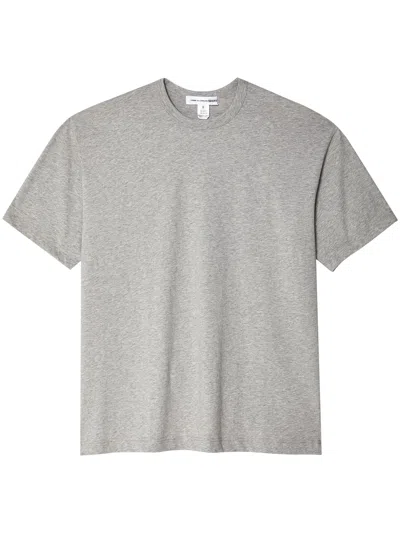 Comme Des Garçons Shirt Mélange-effect Cotton T-shirt In Grey