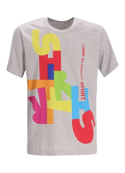 Comme Des Garçons Shirt Mens T-shirt Knit In Gray