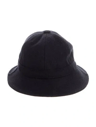 Pre-owned Comme Des Garçons Shirt Mens Wool Bucket Hat In Blue
