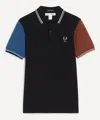 Comme Des Garçons Shirt Comme Des Garcons Shirt Mens X Fred Perry Colour Block Black Polo Shirt In Black