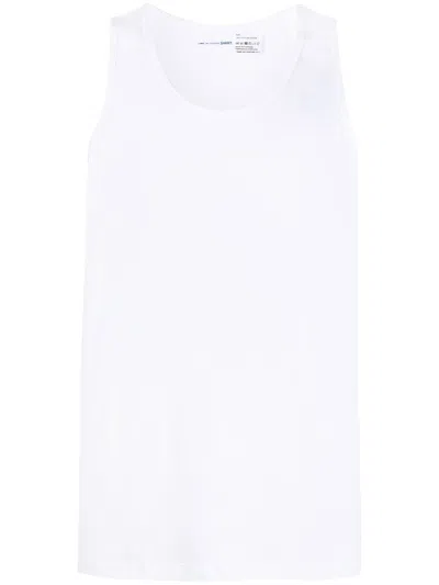 Comme Des Garçons Shirt Minimal Tank Top In White
