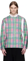 Comme Des Garçons Shirt Multicolor Crewneck Sweater In 3 Pink