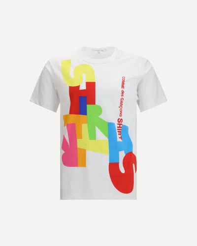 COMME DES GARÇONS SHIRT MULTICOLOR PRINT T-SHIRT