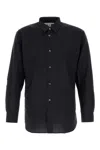 Comme Des Garçons Shirt Navy Blue Wool Shirt