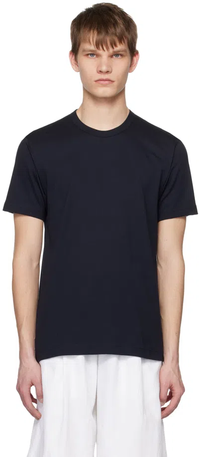 Comme Des Garçons Shirt Navy Crewneck T-shirt