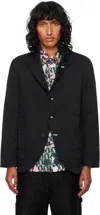 Comme Des Garçons Shirt Navy 'strong Will' Blazer In 1 Navy