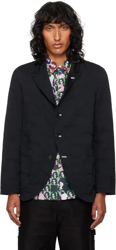 Comme Des Garçons Shirt Navy 'strong Will' Blazer In 1 Navy