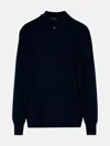Comme Des Garçons Shirt Navy Wool Sweater In Navy