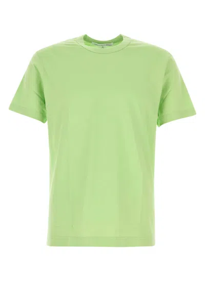 Comme Des Garçons Shirt Pastel Green Cotton T-shirt