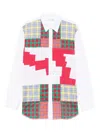 Comme Des Garçons Shirt Patchwork Plaid Shirt In Multi